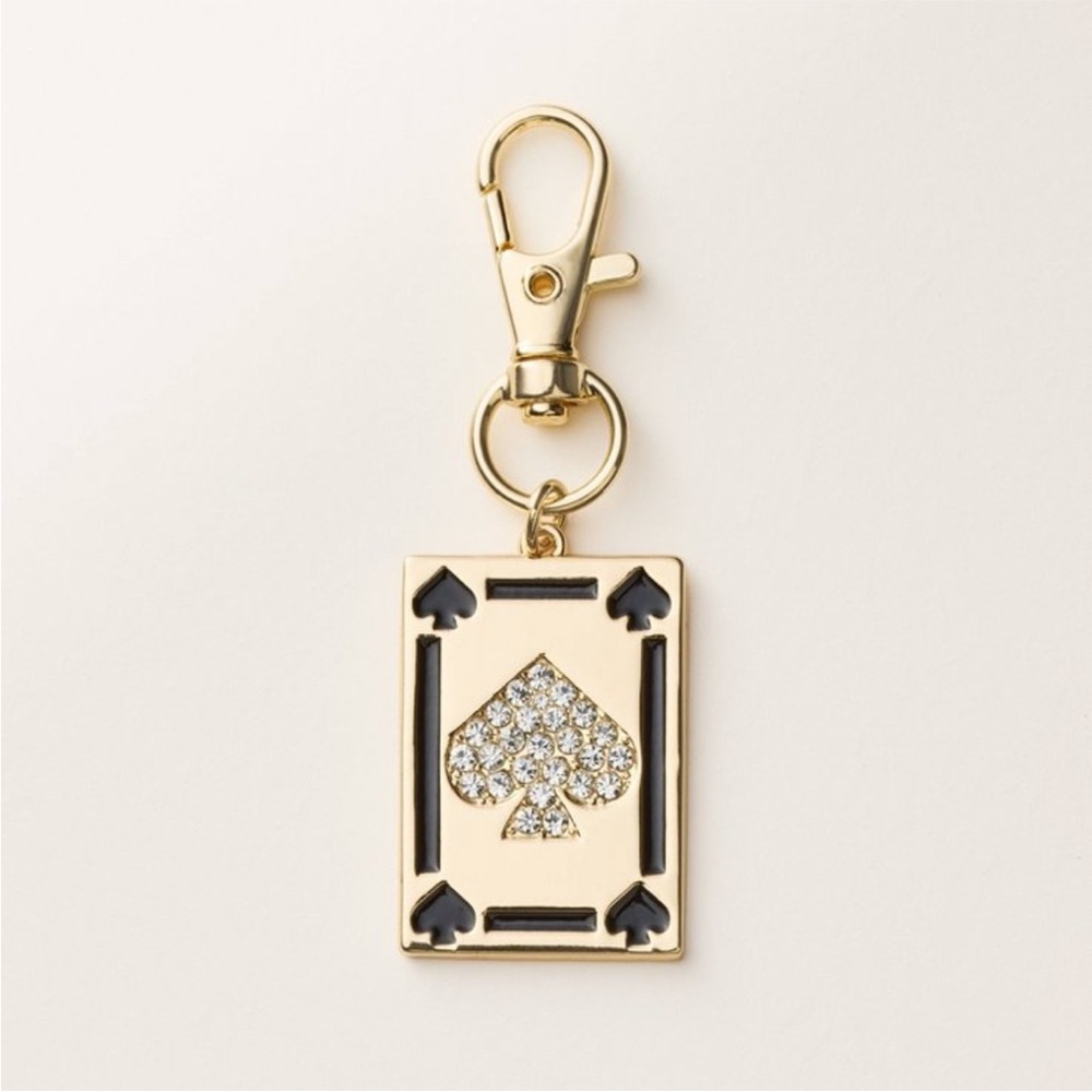 NWT, Kate Spade x Target, Limited Edition Playing Card Bag Charm/Keychain